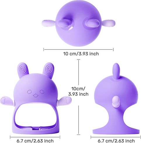 NCVI Baby Teething Toys, Teething Toys for Babies 0-6 Months, Never Drop Silicone Mitten Teether for Sucking and Chewing, Wrist Hand Chew Toys for 3M+ Infants, Teething Pain Relief, BPA Free(Blue) in Saudi Arabia