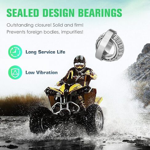 مجموعة محمل العجلة ومحور السيرة الذاتية الأمامي الأيسر/الأيمن من Youx Moto مناسبة لـ Polaris Sportsman 335 400 500 1995-2008؛ ل تشويش إذاعي 400 500 1995-2009; ل ماغنوم 325 425 500؛ من أجل بيج بوس/للديزل in Saudi Arabia