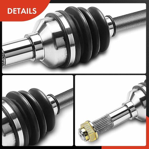 مجموعة عمود محور السيرة الذاتية الممتازة متوافقة مع Yamaha Rhino 450 2006-2009، Rhino 660 2004-2007، جانب السائق الأيسر الأمامي، استبدال # 5UG-F510F-20-00، 5KM-2510J-20-00 in Kuwait
