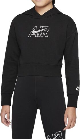 Nike Girl's NSW Air Crop Hoodie (Little Kids/Big Kids) in Saudi Arabia