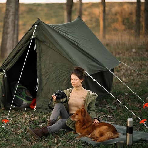 8" Screw in Tent Stakes - Ground Anchors Screw in, Screw in Tent Stakes Heavy Duty, Metal Threaded Tent Spikes, Tent Pegs Camping Stakes, Tent Stakes for Outdoor Camping (8pcs) in Kuwait