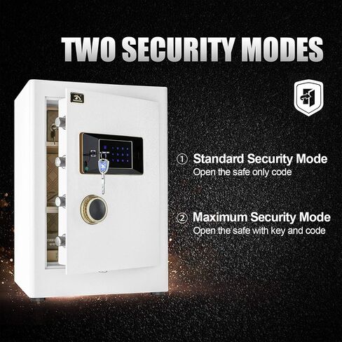 TIGERKING Heavy Duty Large Safe Box, 2.05 Cub Home Safe with Touch Screen Keypad & Built-in Lock Box, Digital Safe for Home Office Money Jewelry Documents Gun in Kuwait