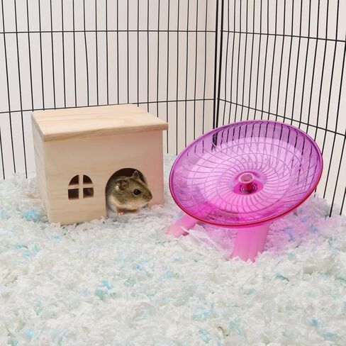 منزل هامستر خشبي، مخبأ للحيوانات الصغيرة، منزل للفئران، الفئران، الجربوع، الفأر، قفص أرنب، كوخ اللعب (M) in Kuwait