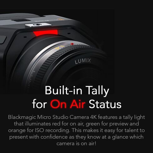 Blackmagic Design Micro Studio Camera 4K G2 Bundle with LP-E6 Battery, 6' 4K HDMI Cable, and Cable Ties (4 Items) in Saudi Arabia