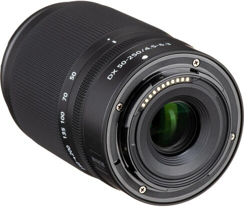 عدسة تكبير تليفوتوغرافي من Nikon NIKKOR Z DX مقاس 50-250 مم f/4.5-6.3 VR لكاميرات Nikon Z Series عديمة المرآة (20085) + بطاقة ذاكرة سعة 64 جيجابايت + مجموعة مرشح + حقيبة ظهر + قارئ بطاقات + برنامج Corel للصور + المزيد in Saudi Arabia