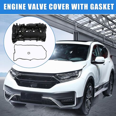 X AUTOHAUX Engine Valve Cover with Gasket for Honda CR-V 2015-2019 for Honda Accord 2013-2017 2.4L Cylinder Head Cover No.12310RDFA01 12251-5A2-A01 Camshaft Engine Rocker Cover in Saudi Arabia