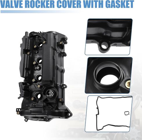 X AUTOHAUX Engine Valve Cover with Gasket for Honda CR-V 2015-2019 for Honda Accord 2013-2017 2.4L Cylinder Head Cover No.12310RDFA01 12251-5A2-A01 Camshaft Engine Rocker Cover in Saudi Arabia