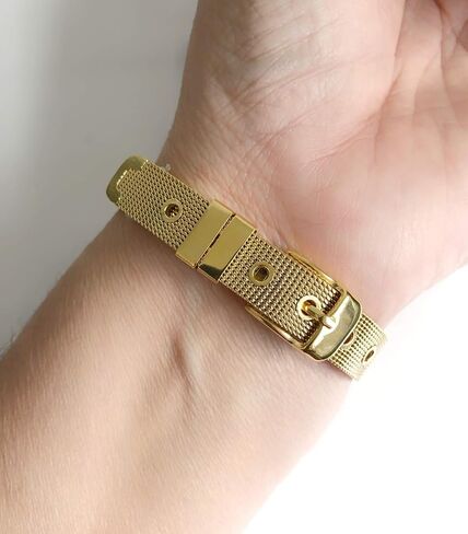 Evil Eye Charm Cuff Bracelet Solid Stainless Steel Watchband in Saudi Arabia