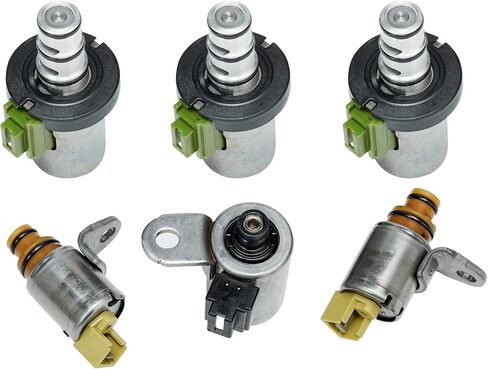SLTY 6PCS 4F27E Transmission Shift EPC PWM Solenoid Set D46950 FN21-21-1F1 48420K-R Transmission Solenoid Valve Compatible with Mazda 2 3 5 6 CX-7 MPV Ford Focus in Saudi Arabia