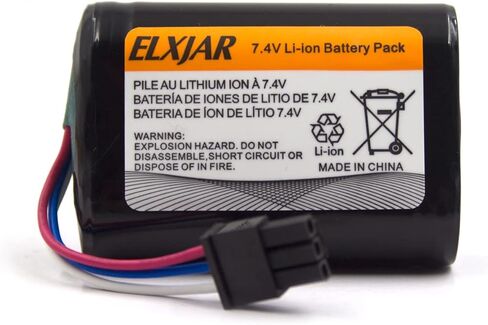 (عبوتان) بطارية ليثيوم أيون 7.4 فولت 1600 مللي أمبير في الساعة بديلة لطابعات الباركود زيبرا/كومتيك MZ220 وMZ320، البطارية تحل محل رقم بطارية OEM بالكامل AK18353-1 وBT17790-1 in Kuwait