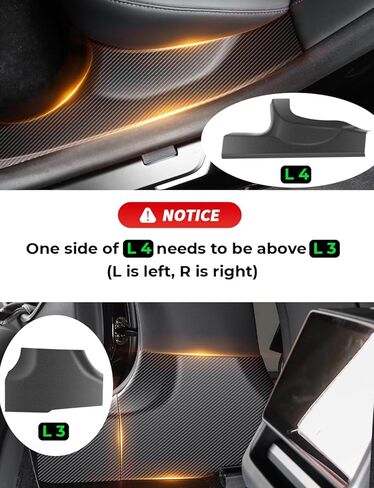 BMZX for Tesla Model 3 Highland Door Sill Protector Carbon Fiber Front and Rear Door Entry Edge Guard Decoration Scuff Plate for Tesla Model 3 Highland Accessories 2024 - Pack of 8 in Kuwait