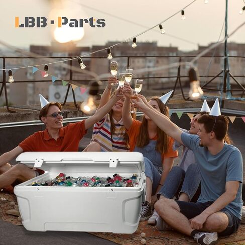LBB-Parts مزالج بلاستيكية تبريد لمبردات القباني، مجموعة من مزالج صندوق الثلج والمسامير، استبدال مزلاج مبرد القباني، مجموعة من 2 in Kuwait