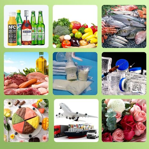 Dry Ice Pack for Shipping & Coolers Frozen Food,Reusable Cold Compress Bag,Flexible ice Pack Sheets,Versatile Cold Blanket,Leakproof Long Lasting Dry Ice Pack (48Packs - 4 Large) in Kuwait