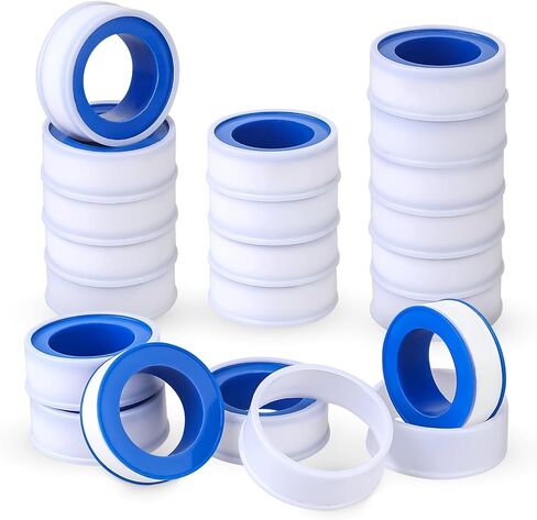 20 Rolls Pipe Thread Seal Tape PTFE Tape Plumbing Waterproof Water Pipe Sealing Duct Tape Industrial Thread Sealant Tape for Plumbers, Air Head, Thread Pipe 1/2 Inch(W) x 394 Inch in Saudi Arabia
