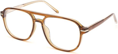 Pro Acme Blue Light Blocking Glasses-Oversized Square Aviator 70s Frame Eyeglasses for Women Men Computer Eyewear in Saudi Arabia