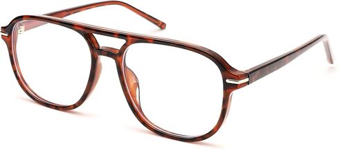 Pro Acme Blue Light Blocking Glasses-Oversized Square Aviator 70s Frame Eyeglasses for Women Men Computer Eyewear in Saudi Arabia