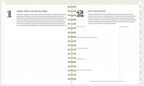 مصمم يوم السماء الزرقاء للعام الدراسي 2024-2025، مخطط يومي وشهري، 8 × 10 بوصة، غطاء بلوري، سلكي، شريط أسود (137885-A25) in Saudi Arabia