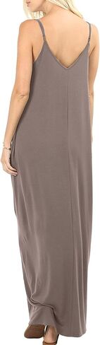 levaca Women's Casual Summer Beach Maxi Dress with Pocket in Saudi Arabia