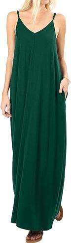 levaca Women's Casual Summer Beach Maxi Dress with Pocket in Saudi Arabia