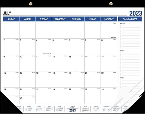 2023-2024 Desk Calendar, 18 Month Desk Calendar/Wall Calendar Combo, 22" x 17", July 2023-December 2024, With Orner Protector. in Kuwait