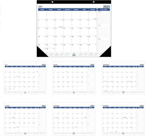 2023-2024 Desk Calendar, 18 Month Desk Calendar/Wall Calendar Combo, 22" x 17", July 2023-December 2024, With Orner Protector. in Kuwait