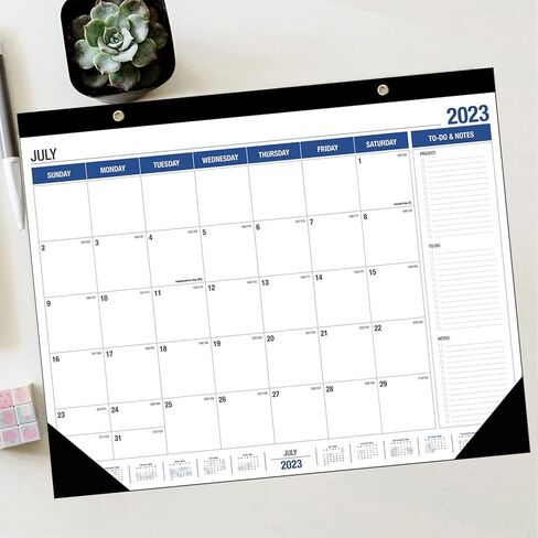 2023-2024 Desk Calendar, 18 Month Desk Calendar/Wall Calendar Combo, 22" x 17", July 2023-December 2024, With Orner Protector. in Kuwait