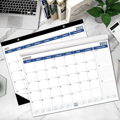 2023-2024 Desk Calendar, 18 Month Desk Calendar/Wall Calendar Combo, 22" x 17", July 2023-December 2024, With Orner Protector. in Kuwait