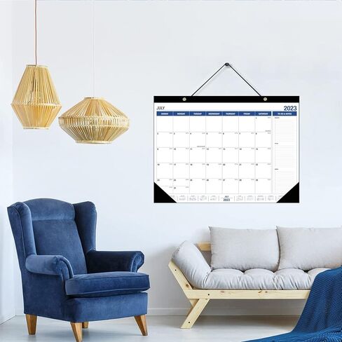 2023-2024 Desk Calendar, 18 Month Desk Calendar/Wall Calendar Combo, 22" x 17", July 2023-December 2024, With Orner Protector. in Kuwait
