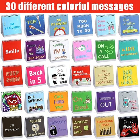 علامات مكتب مكتب Outus المضحكة، صورة مضحكة، 30 تقويمًا مختلفًا للمرح والرسائل المقلوبة مع قطعتين من الأقلام السوداء وإكسسوارات مكتب مضحكة وعلامات للعمل والمكتب والهدايا (نمط التعبير) in Saudi Arabia