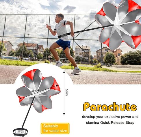 Football Speed Agility Training Set Agility Ladder and Resistance Parachute Football Training Equipment Footwork Drills for Kids and Adults in Kuwait