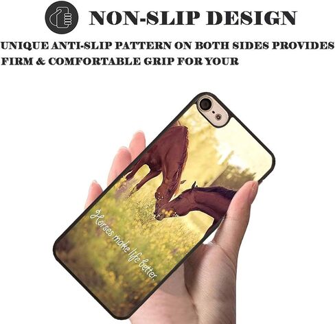 حافظة iPod Touch 6، تصميم على شكل حصان، غطاء حماية من البلاستيك الصلب المقاوم للصدمات لجهاز Apple iPod Touch 6 in Kuwait