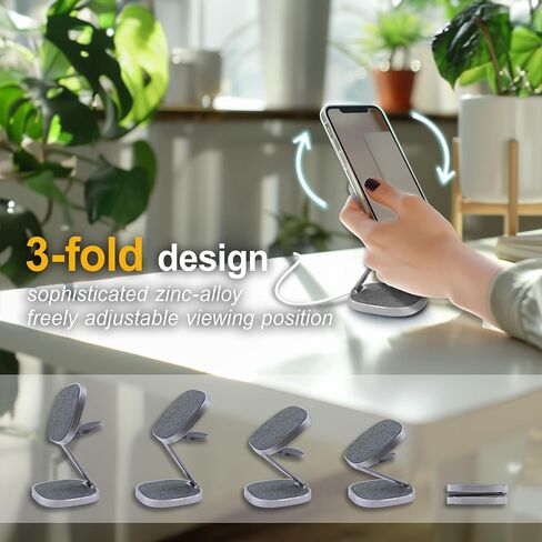 3-in-1 Wireless Travel Charger for Apple Devices - Fast Charging, Travel-Friendly, Adjustable, Safe, Durable Design, with 20W AC Adapter for US in Saudi Arabia