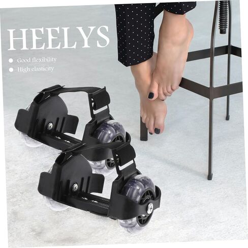 زوج واحد من أحذية التزلج على الجليد بعجلات دوارة متوهجة أحذية تزلج للأطفال بعجلتين وعجلات كعب متوهجة وعجلات مع عجلات أحذية دوارة للأطفال من مادة PVC in Kuwait