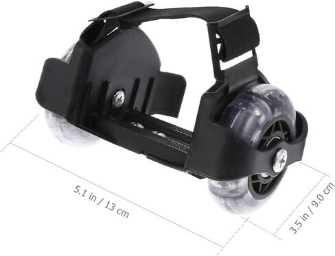 زوج واحد من أحذية التزلج على الجليد بعجلات دوارة متوهجة أحذية تزلج للأطفال بعجلتين وعجلات كعب متوهجة وعجلات مع عجلات أحذية دوارة للأطفال من مادة PVC in Kuwait