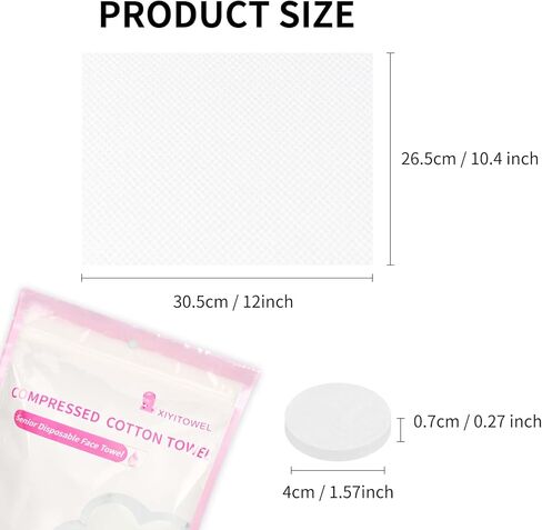 Disposable Compressed Face Towel - 2 Pack 40 PCS - Mini Portable Compressed Towels - Compressed Coin Tissue Towel Tablets for Travel/Hotel/Camping/Outdoor/Salon in Saudi Arabia