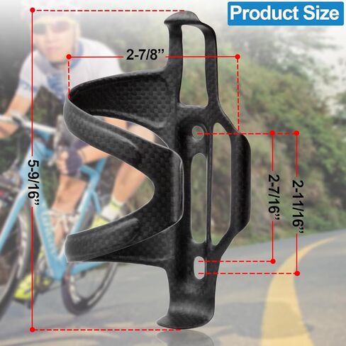 حامل زجاجة مياه للدراجة مصنوع من ألياف الكربون من الجانب، حامل زجاجة مياه للشرب خفيف للغاية لركوب الدراجات على الطرق الجبلية MTB، فتحة واحدة لليمين in Kuwait