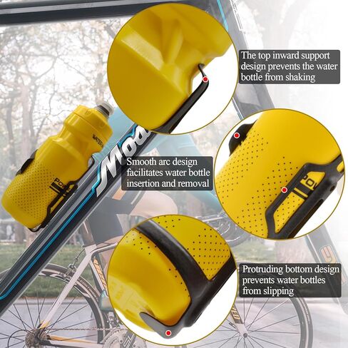 حامل زجاجة مياه للدراجة مصنوع من ألياف الكربون من الجانب، حامل زجاجة مياه للشرب خفيف للغاية لركوب الدراجات على الطرق الجبلية MTB، فتحة واحدة لليمين in Kuwait