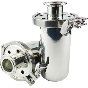 1 قطعة SS304 جهاز تنفس من الفولاذ المقاوم للصدأ 38 51 مللي متر خط أنابيب القطر الخارجي الطويق 50.5 64 مللي متر ثلاثي المشبك 2.5 "5" 10" بيرة مناسبة (2.5 بوصة-OD38-76) in Kuwait