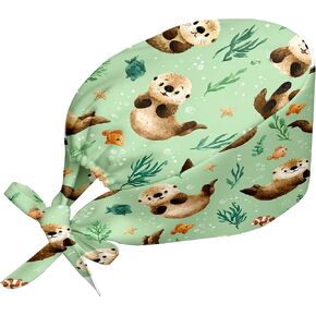 Adjustable Scrub Caps Women, Lightweight Surgical Hat Nurse Scrub Cap for Women Men in Kuwait