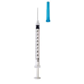 Exel 26043 Tuberculin Syringes 1cc with Needle 26 Gauge x 0.5" Low Dead Space Plunger Luer Slip 100/Bx in Saudi Arabia