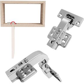 مفصلات خزانة ناعمة الإغلاق، مفصلات خزانة زاوية 90 درجة، أجهزة باب المطبخ في الزاوية العمياء قابلة للفصل لخزائن إطار الوجه (تراكب كامل 35 مم، عبوتان) in Kuwait