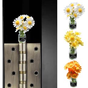 Cute Mini Creative Flower Daisy Hinge Heads Decorative Topper Set 3PCS, Home Decoration,Magnetic Hinge Head Toppers Door Hinge in Kuwait
