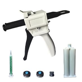 Dispenser Gun, 50ml Dispensing Gun Kit Impression Mixing Dispensing Dispenser AB Gun 1:1/1:2/10:1 or 55ML Single (50ML-10:1) in Saudi Arabia