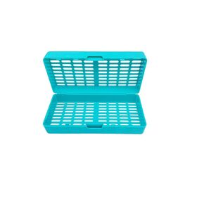 Dental Autoclave Sterilization Cassettes Box Instrument Cassette Rack for 10 Instruments Box Dental Instruments Organizer (Pink) in Kuwait