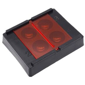 4 Holes Dental Tools Organizer Dental Shading Light Box Composite Resin Mixing Well Light-Proof Storage Hading Color Toning Case for Mixing Resin Placement in Kuwait