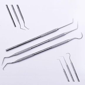 مجموعة من ثلاثة أدوات دقيقة لمستكشف الأسنان ومسبار اللثة لفحص تجويف الفم in Kuwait