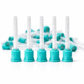 100/pk Green 1:1 Ratio Dental Mixing Tips for Dental Impression Mixing in Kuwait