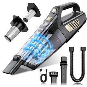 Handheld Vacuum Cordless, 15000PA Strong Suction Hand Held Car Vacuum Cleaner Portable with Multi-Nozzles & Washable Filter, Lightweight Dust Busters Rechargeable for Home, Car, Office, Pets in Kuwait