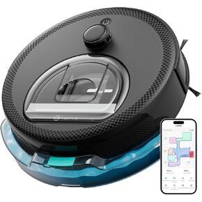Lefant LiDAR Robot Vacuum and Mop, Smart Mapping and Obstacle Avoidance, Tangle-Free Pet Hair, 2.4G/5G WiFi App Control, Slim Design for Wider Coverage, Carpet Detection, M330 Pro, Grey in Kuwait