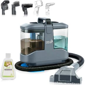 منظف ​​السجاد المحمول Hausmeister Hydroflex Pro ومزيل بقع الحيوانات الأليفة، آلة تنظيف بقع التنجيد للأريكة، الجزء الداخلي للسيارة، مكنسة تنظيف عميقة مع خزان مزدوج 1500 مل ونظام التنظيف الذاتي in Kuwait
